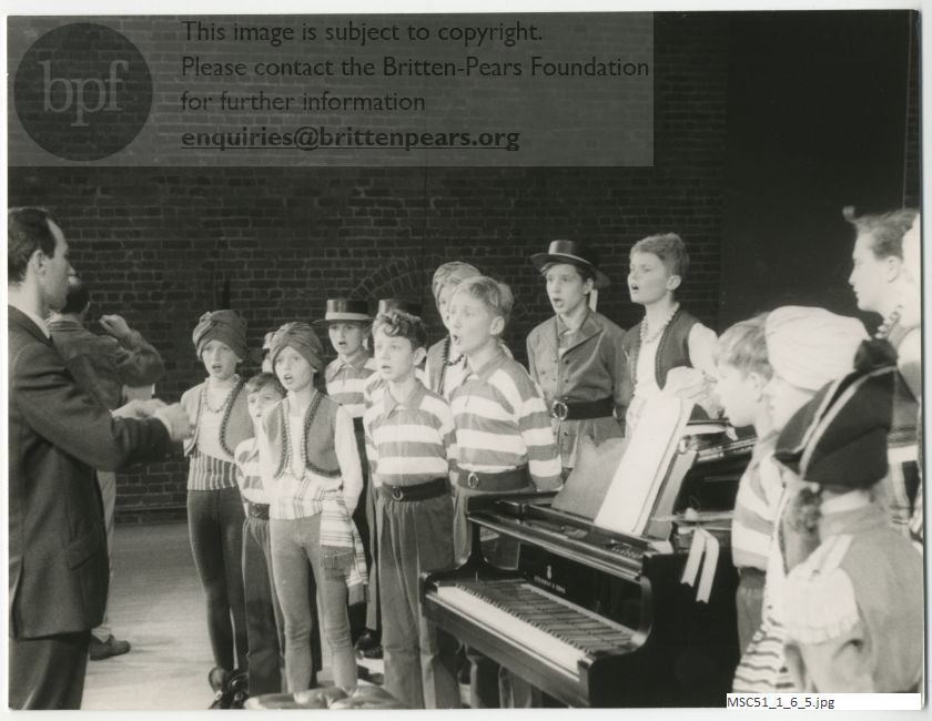Production photogarph of Britten's Golden Vanity