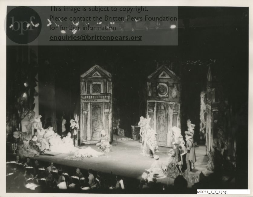 Production photograph of Britten's A Midsummer Night's Dream