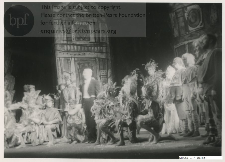 Production photograph of Britten's A Midsummer Night's Dream