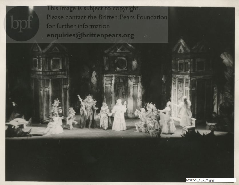 Production photograph of Britten's A Midsummer Night's Dream