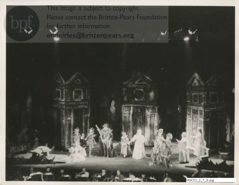 Production photograph of Britten's A Midsummer Night's Dream