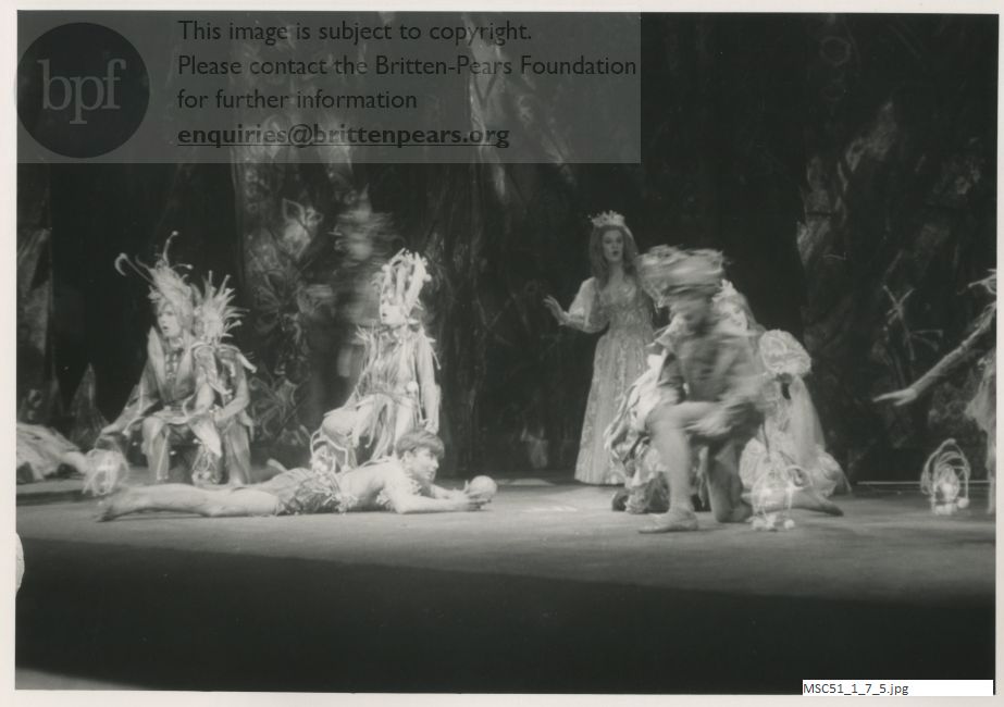 Production photograph of Britten's A Midsummer Night's Dream