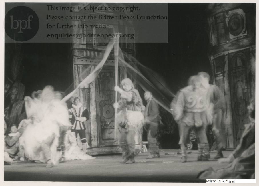 Production photograph of Britten's A Midsummer Night's Dream