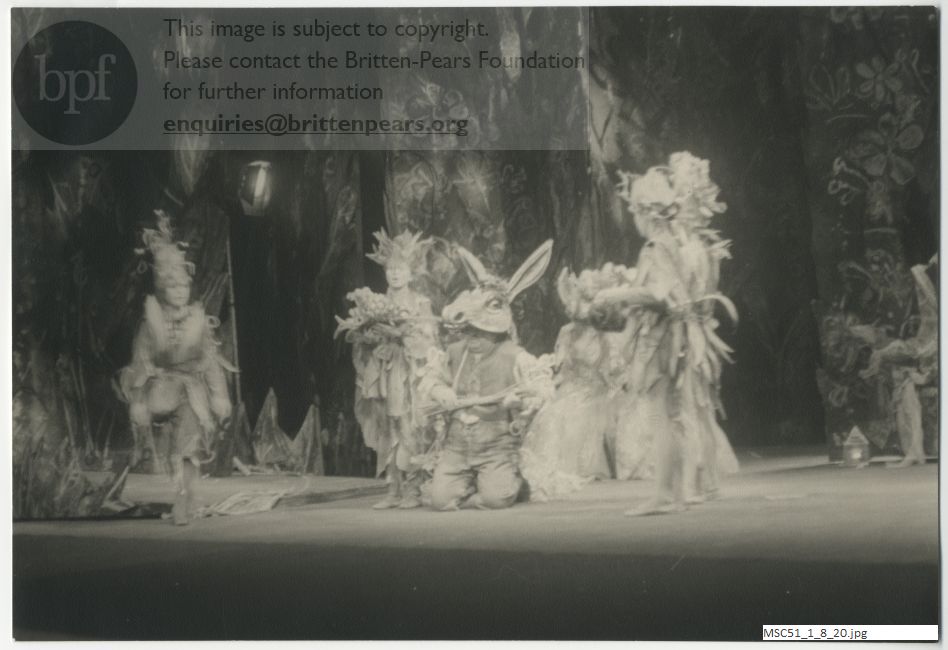 Production photograph of Britten's A Midsummer Night's Dream