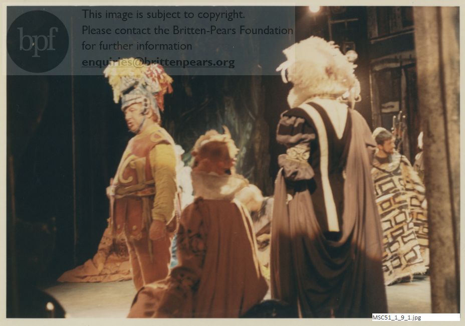 Production photograph of Britten's A Midsummer Night's Dream. Sadler's Wells Theatre