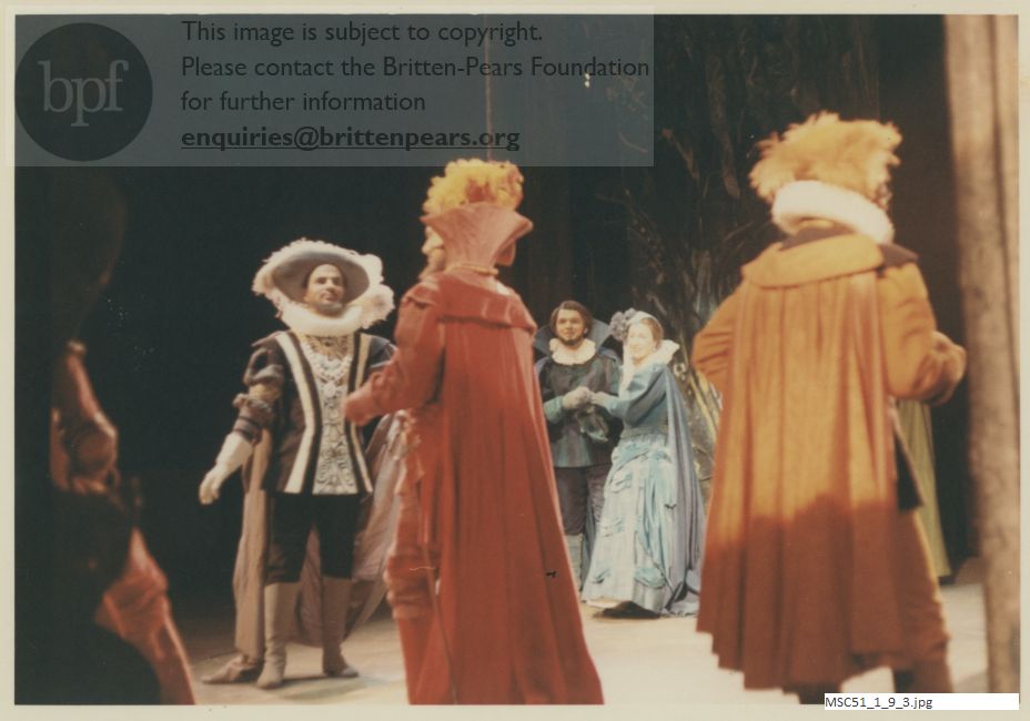 Production photograph of Britten's A Midsummer Night's Dream. Sadler's Wells Theatre