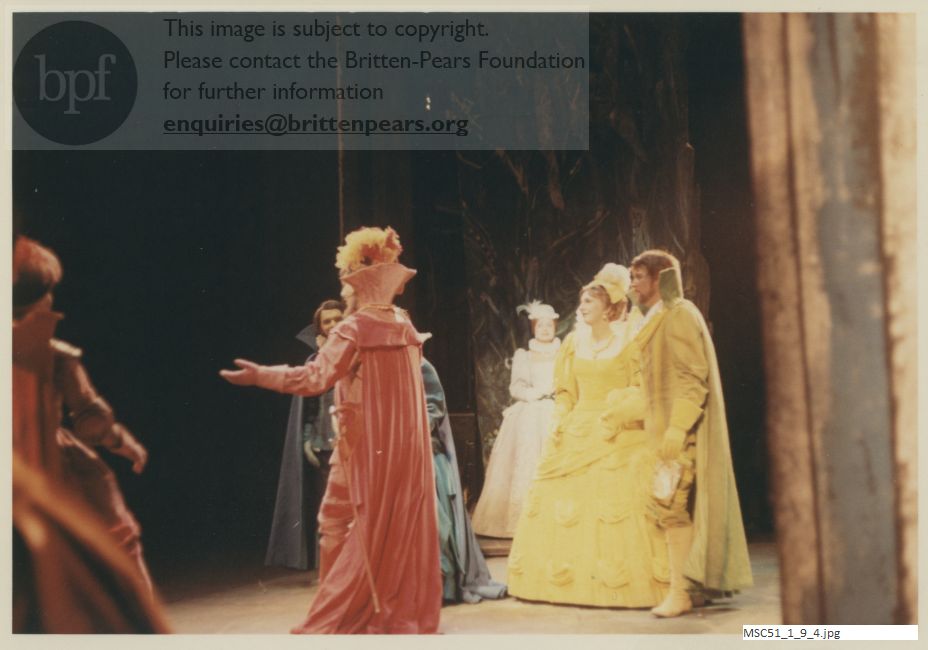 Production photograph of Britten's A Midsummer Night's Dream. Sadler's Wells Theatre