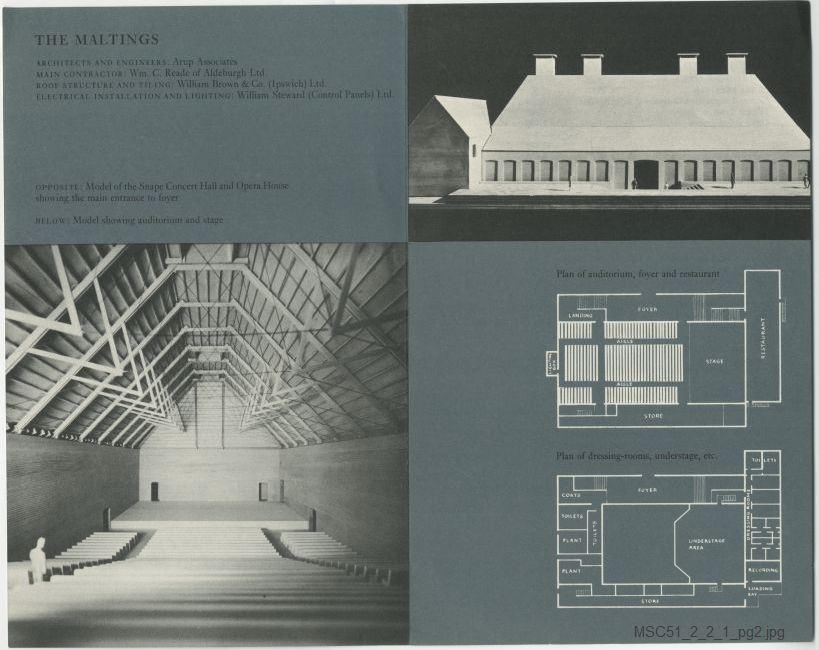 Leaflet: The Maltings Concert Hall and Opera House, Snape