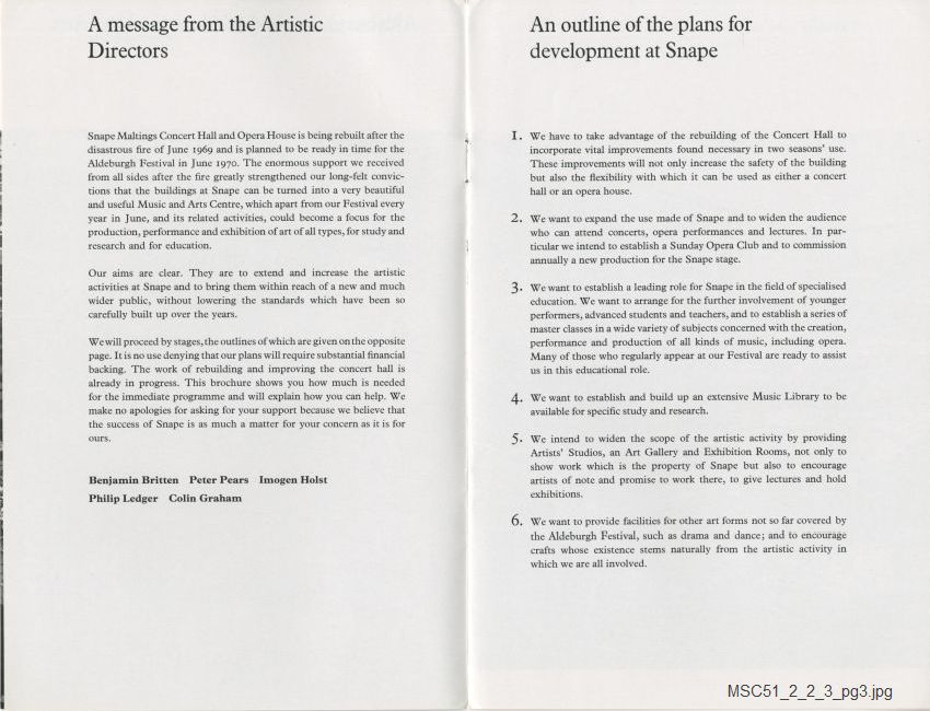 Leaflet: Appeal from Snape