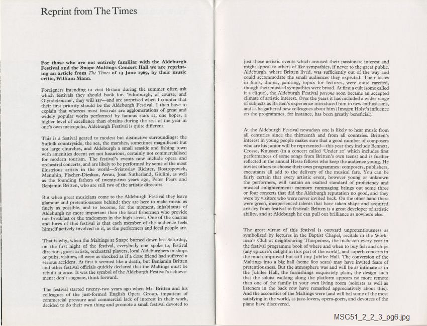 Leaflet: Appeal from Snape