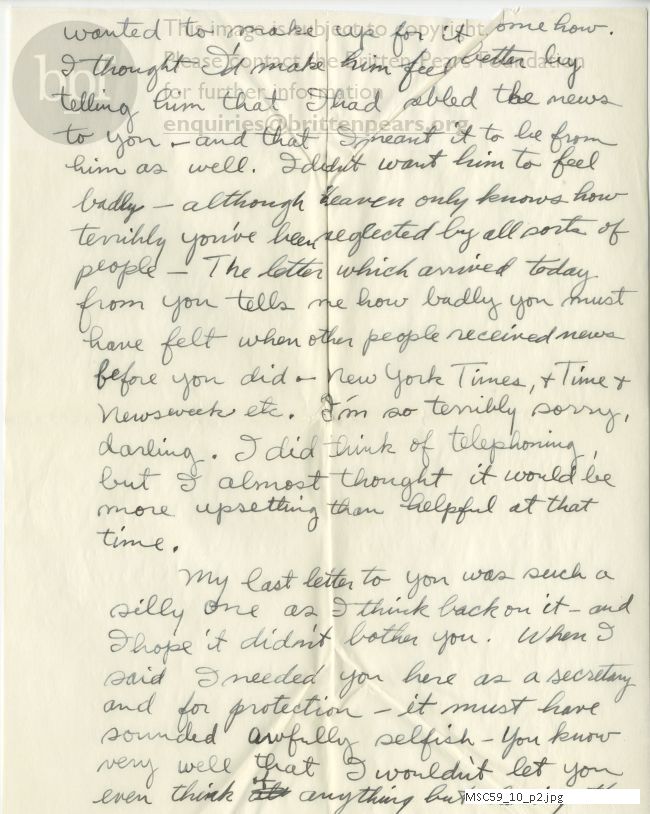 Letter from Theodor Uppman to Jean Uppman