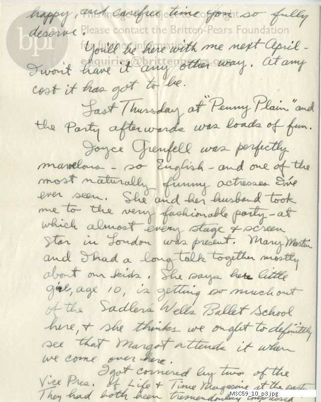 Letter from Theodor Uppman to Jean Uppman