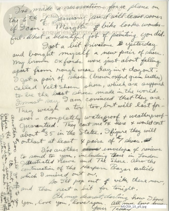 Letter from Theodor Uppman to Jean Uppman