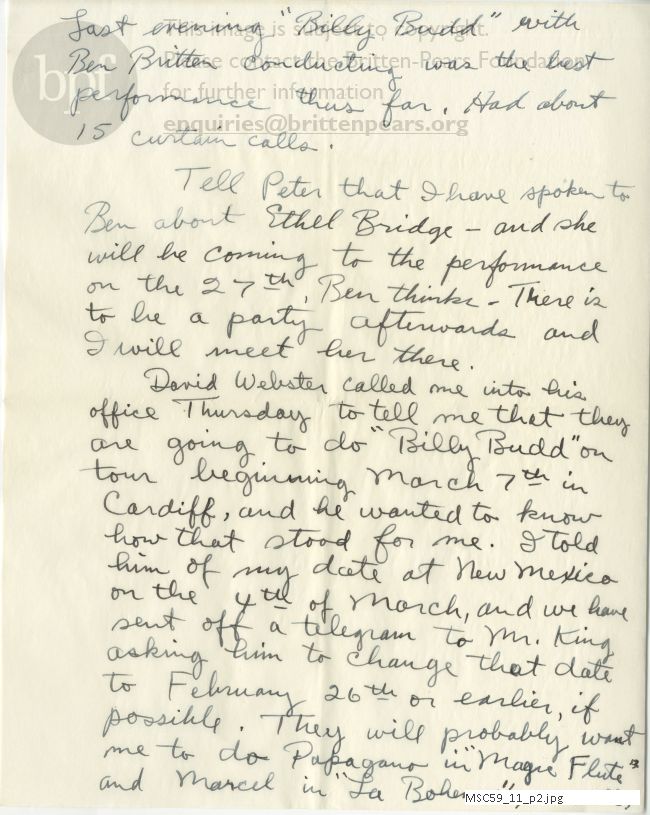 Letter from Theodor Uppman to Jean Uppman