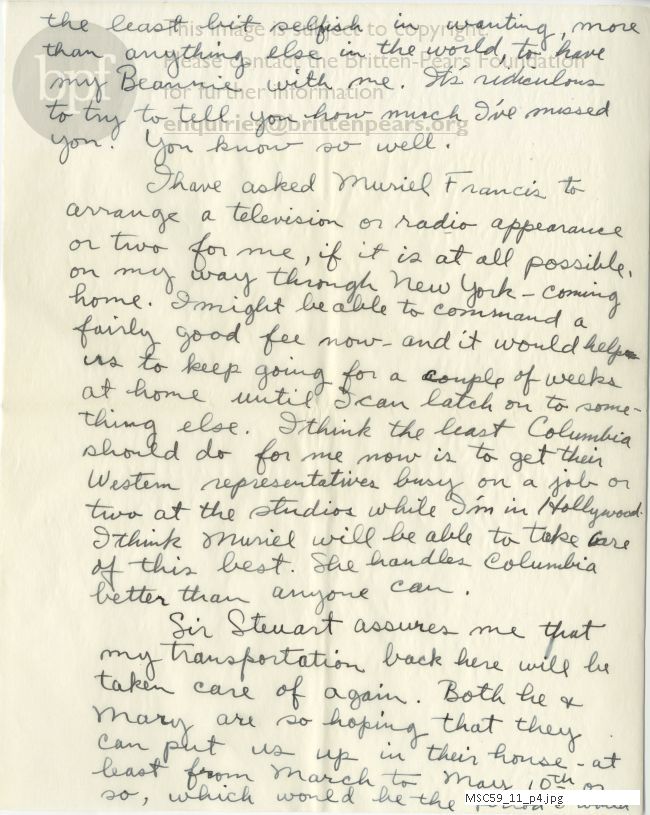 Letter from Theodor Uppman to Jean Uppman