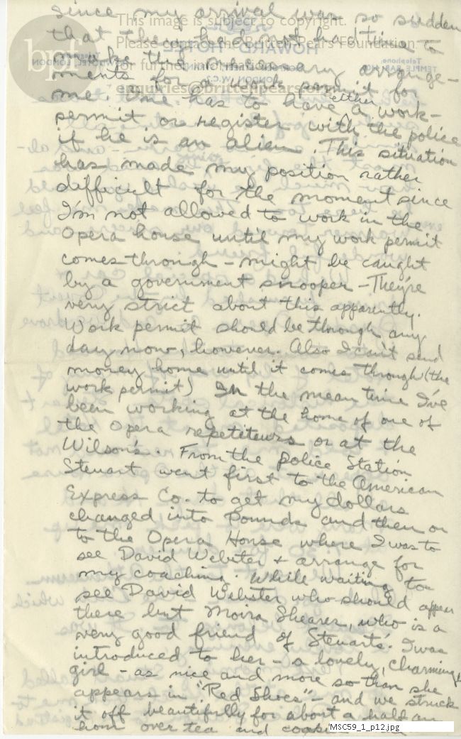 Letter from Theodor Uppman to Jean Uppman