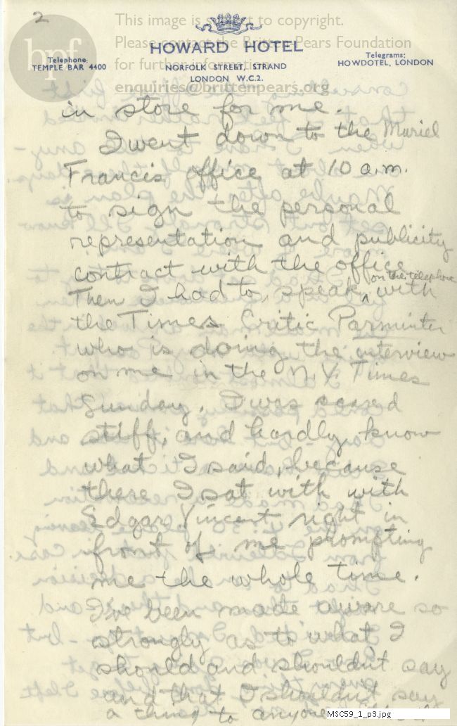 Letter from Theodor Uppman to Jean Uppman