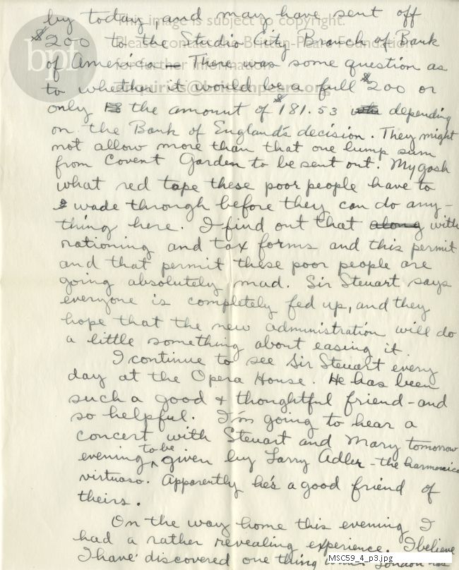 Letter from Theodor Uppman to Jean Uppman