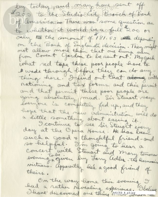 Letter from Theodor Uppman to Jean Uppman