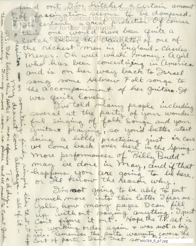 Letter from Theodor Uppman to Jean Uppman