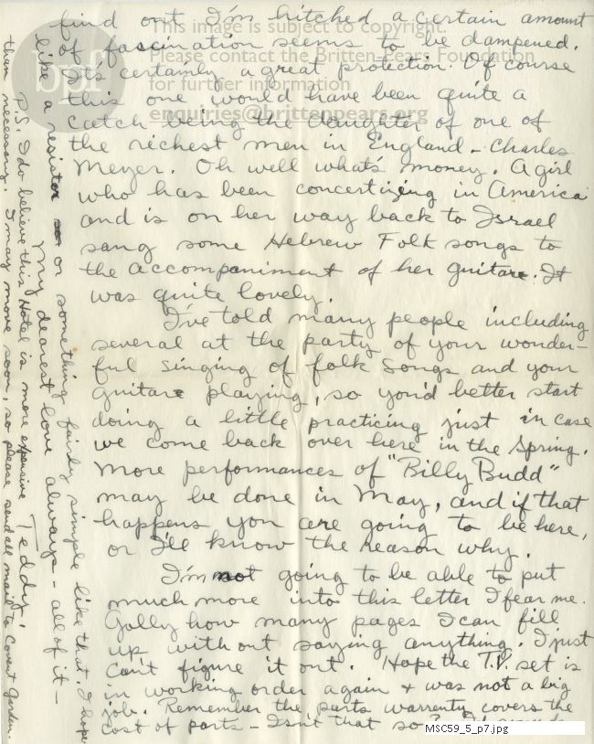 Letter from Theodor Uppman to Jean Uppman