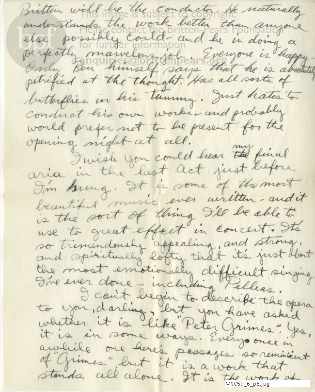 Letter from Theodor Uppman to Jean Uppman