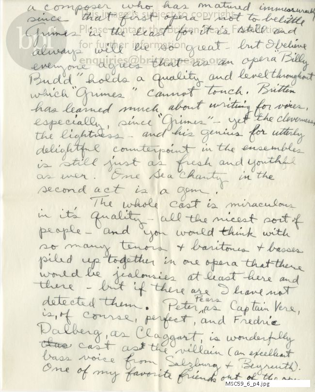 Letter from Theodor Uppman to Jean Uppman