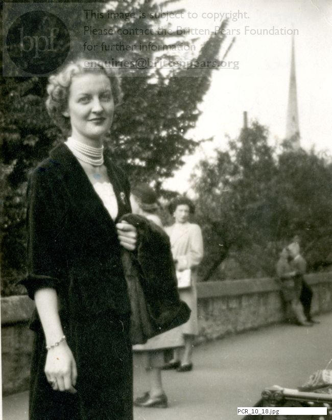 Photograph of Norma Procter in Worcester at the Three Choirs Festival