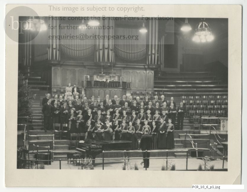 Photograph of Roy Henderson conducting