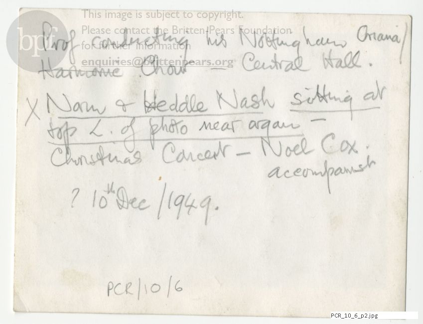 Photograph of Roy Henderson conducting