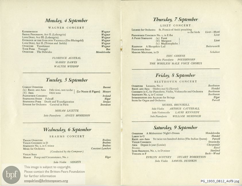 Various Composers, Queen's Hall, London