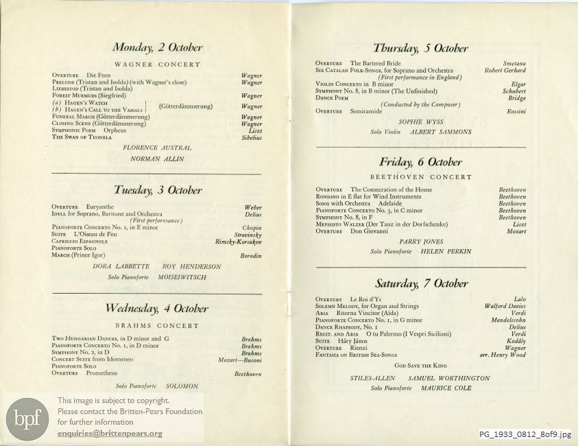 Various Composers, Queen's Hall, London