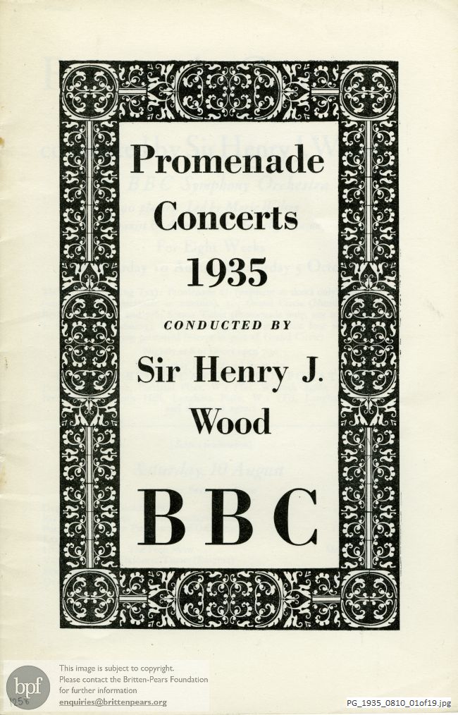 Promenade Concerts, Queen's Hall, London