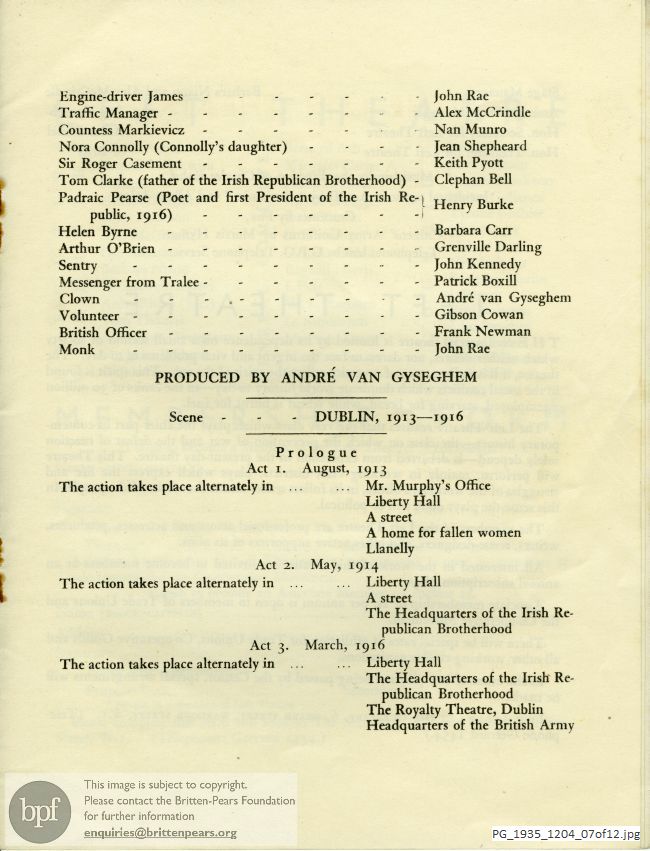 Montague Slater, Easter 1916