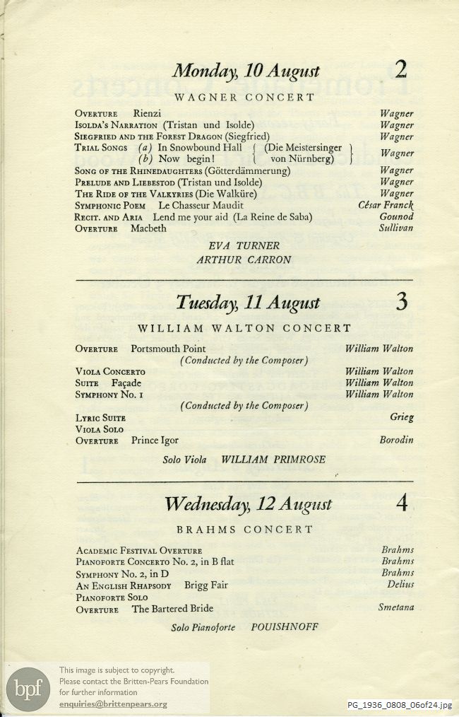 Various Composers, Queen's Hall, London