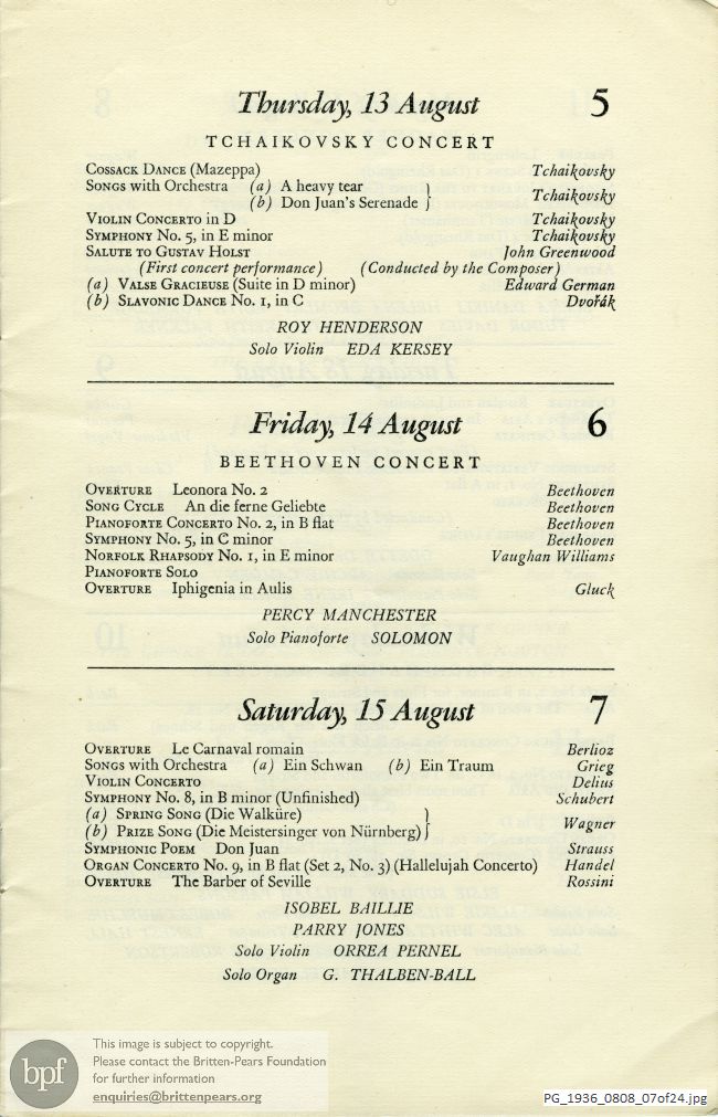 Various Composers, Queen's Hall, London