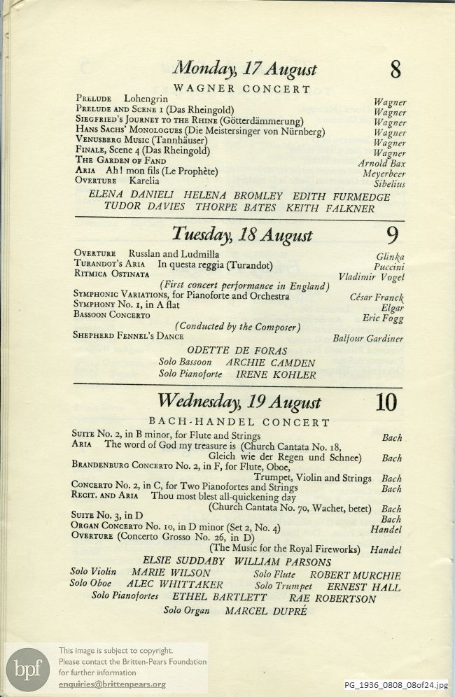 Various Composers, Queen's Hall, London