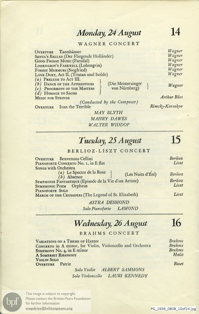 Various Composers, Queen's Hall, London