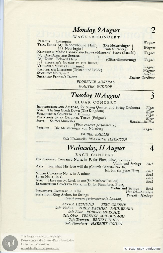 Various Composers, Queen's Hall, London