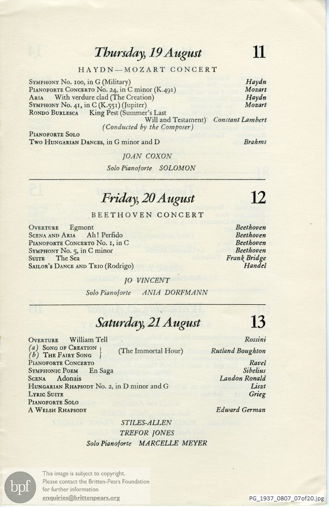Various Composers, Queen's Hall, London