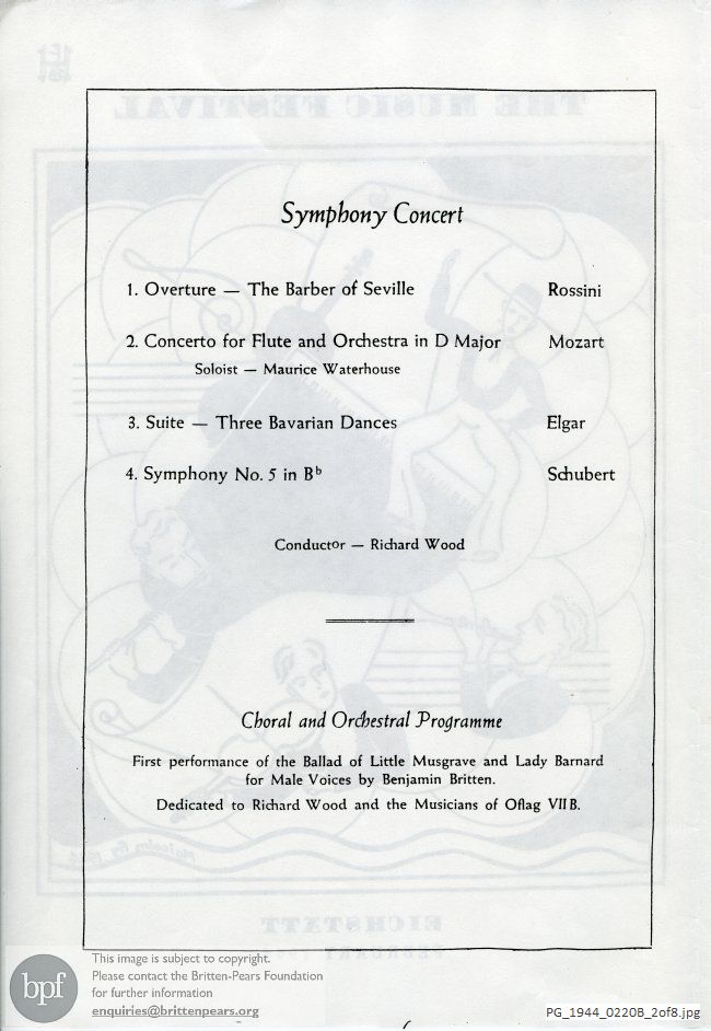 Britten Ballad of Little Musgrave and Lady Barnard, Eichstatt, Germany