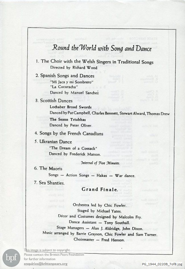 Britten Ballad of Little Musgrave and Lady Barnard, Eichstatt, Germany