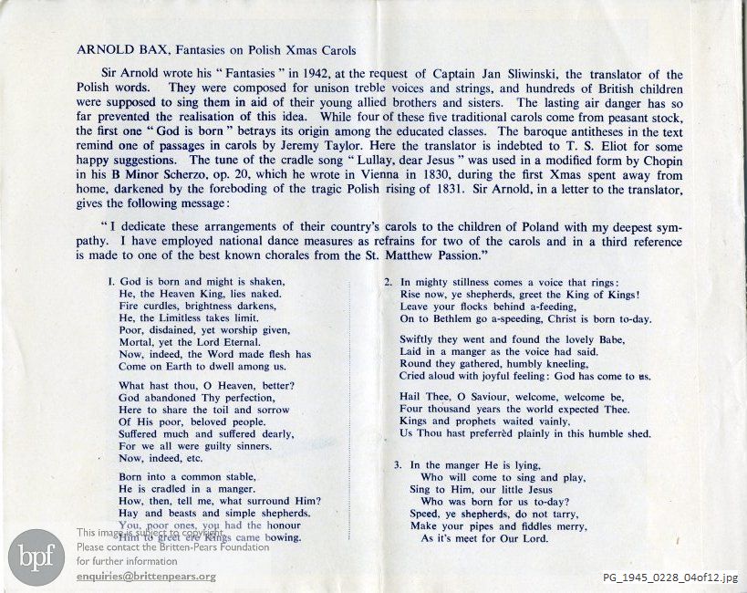 Children of Warsaw concert, Royal Albert Hall, London