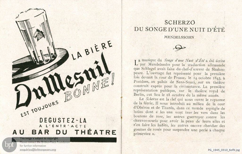 Conservatoire Concerts Society, Theatre des Champs-Elysees, Paris