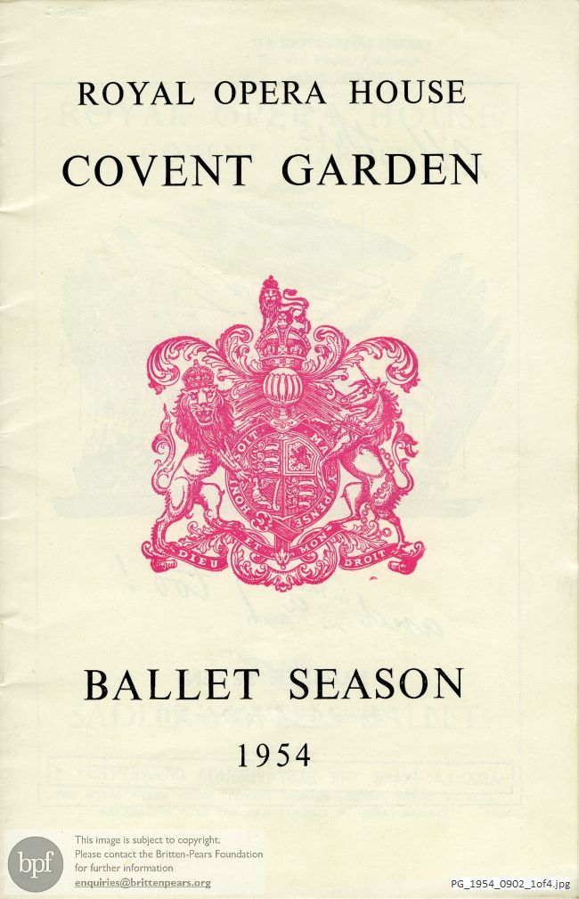 Concert programme:  La Boutique Fantasque, The Firebird, The Three-cornered hat Royal Opera House