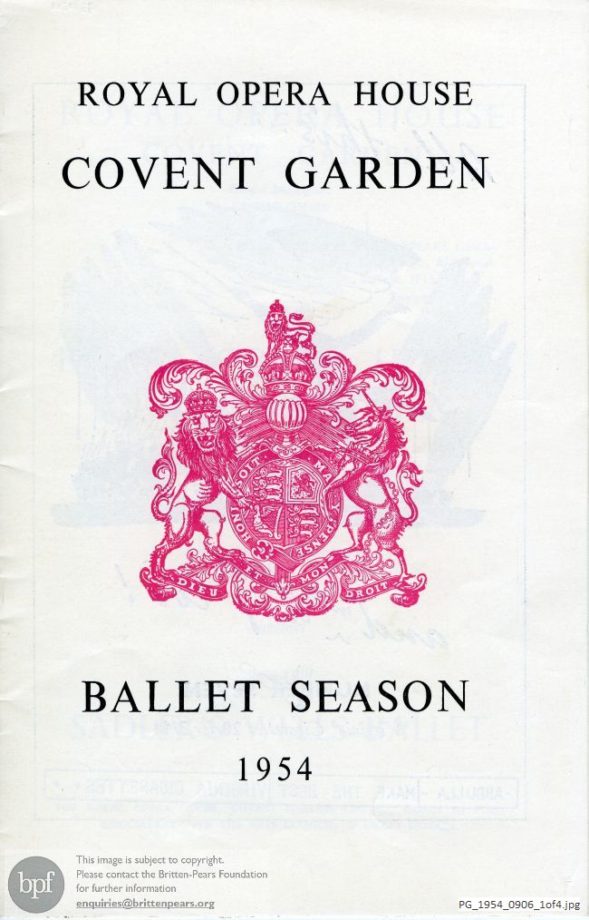 Concert programme:  Mam'zelle Angot, The Firebird, The three-cornered hat at Royal Opera House