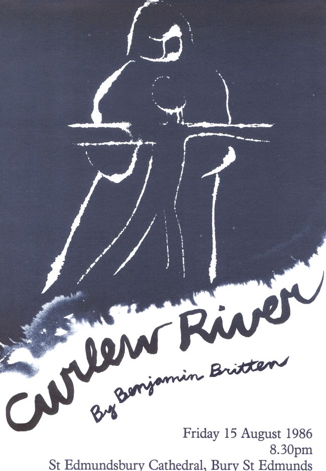 Flyer advertising a performance of Benjamin Britten's Curlew River