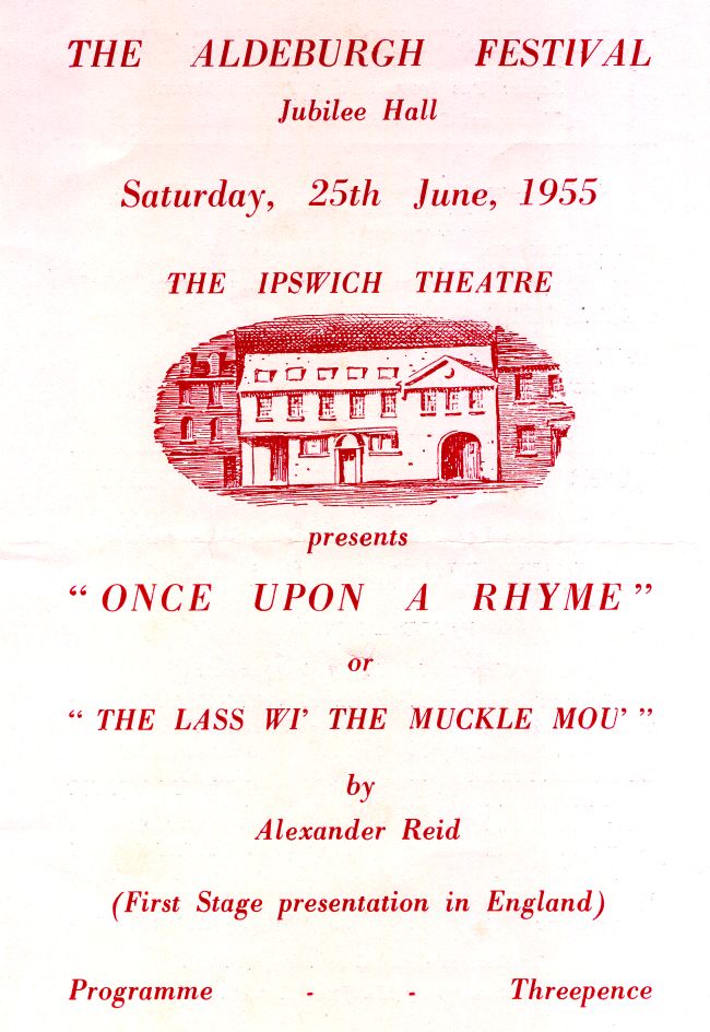 Programme for Once Upon a Rhyme
