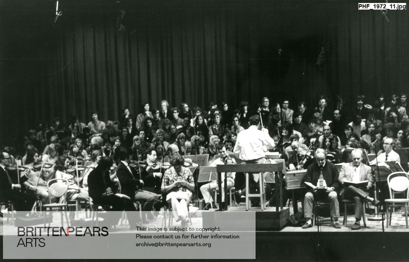 Photograph of Philip Ledger and performers