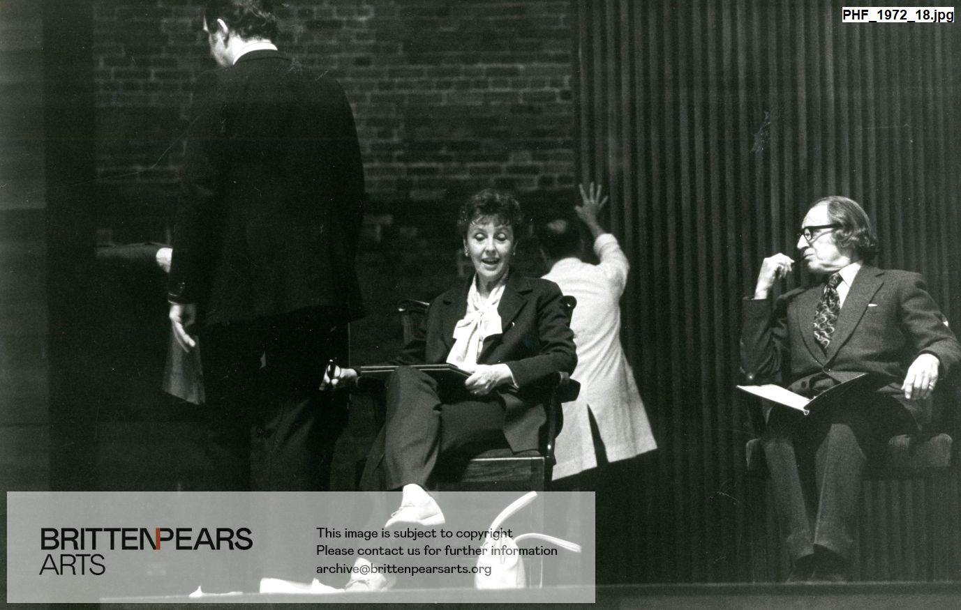 Photograph of Joyce Grenfell and Max Adrian